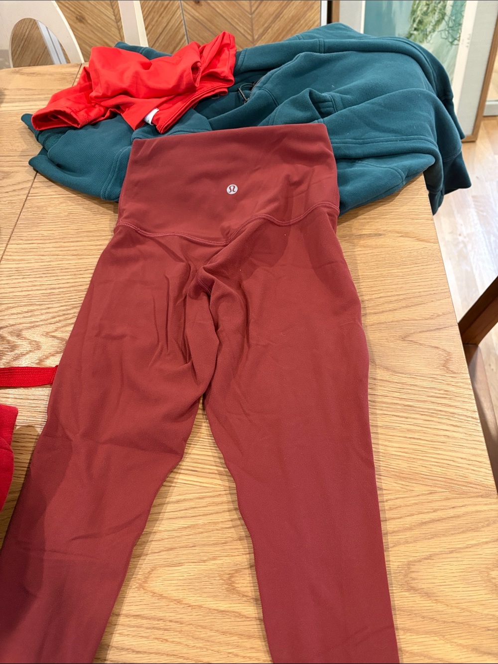 lululemon athletica High-Rise Leggings in Brick Red